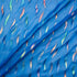 Royal Blue & Multi-Coloured Metallic Silk Georgette