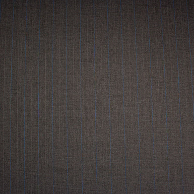 Dark Grey Pinstriped Super 170 Micron Suiting