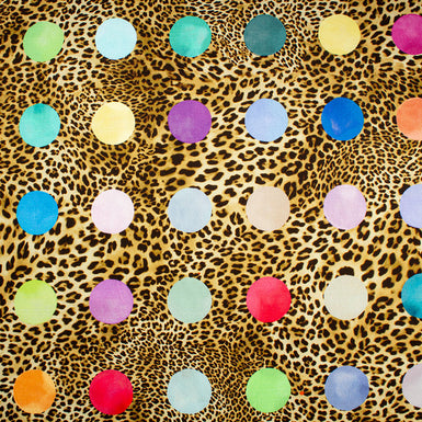 Multi-Coloured Dotted Animal Printed Pure Cotton