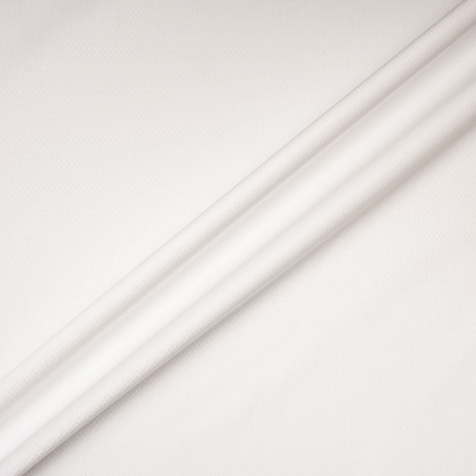 Diamond Jacquard White Pure Cotton Shirting