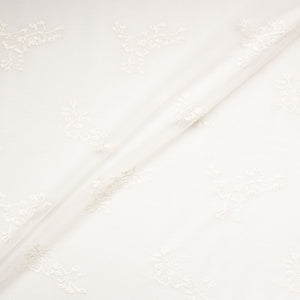Rich Ivory Delicate Floral Chantilly Lace