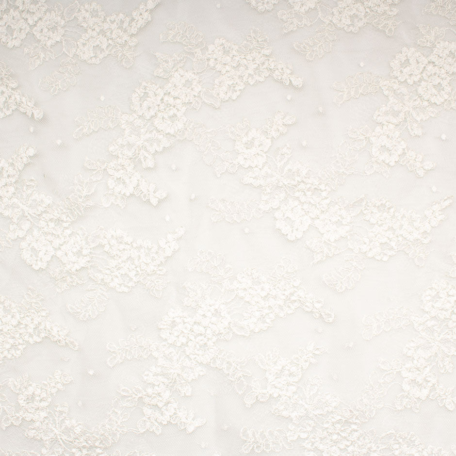 Soft Ivory Corded Lace