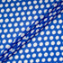 White Spotted Royal Blue Pure Silk Georgette