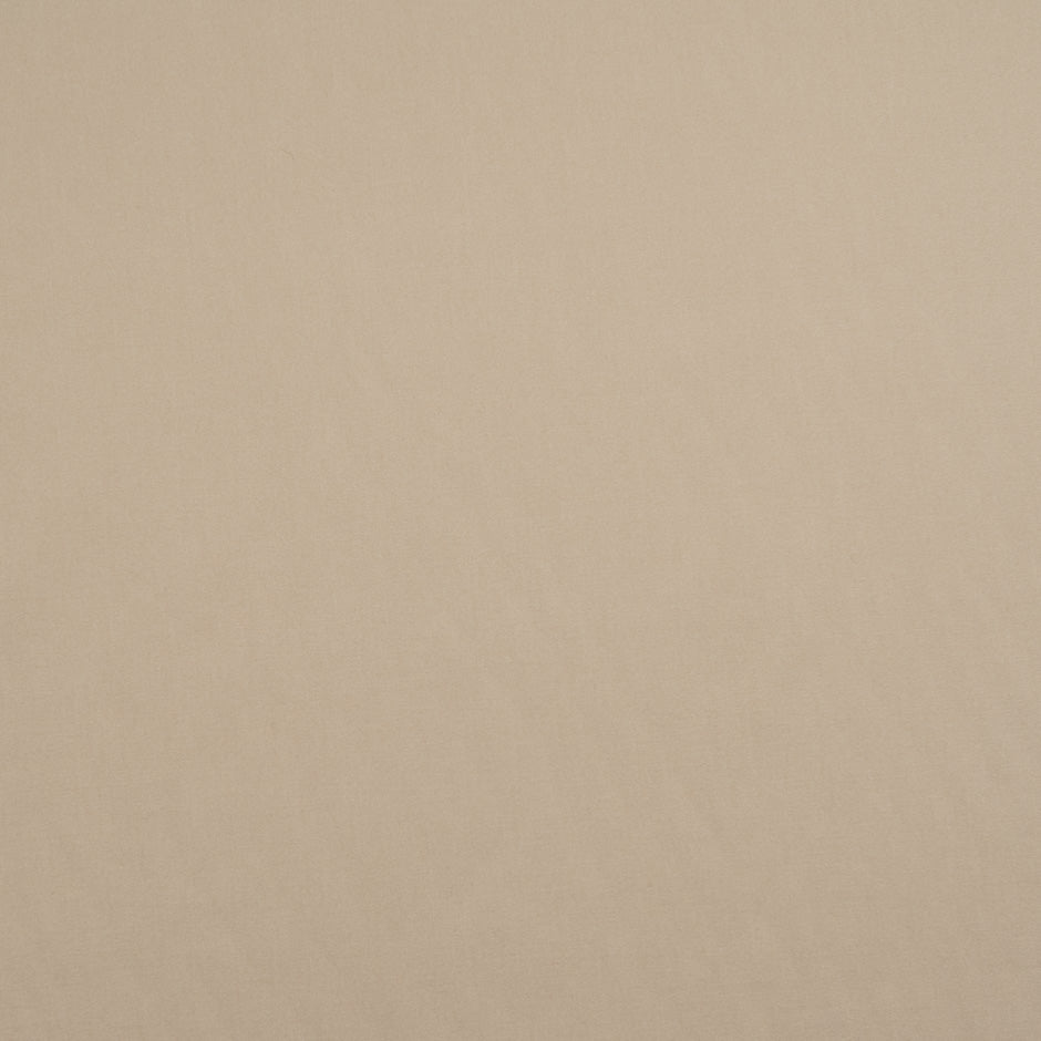 Mid Beige Plain Stretch Cotton
