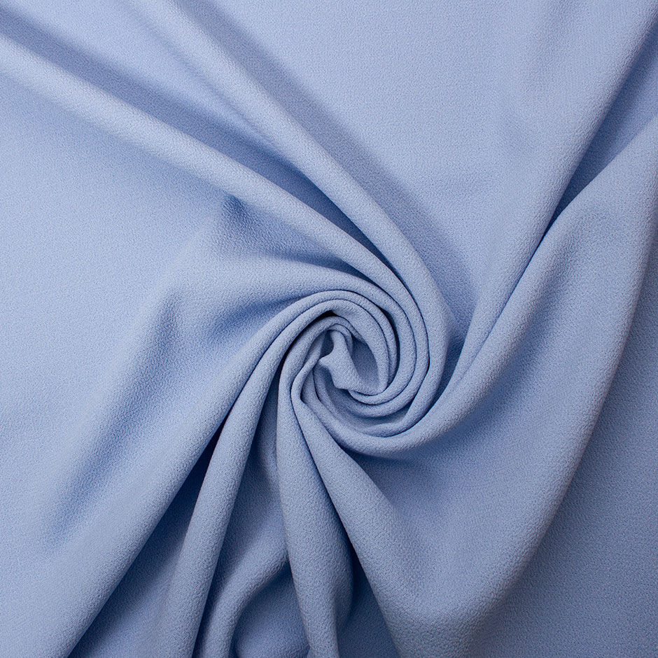 Soft Sky Blue Double Wool Crêpe