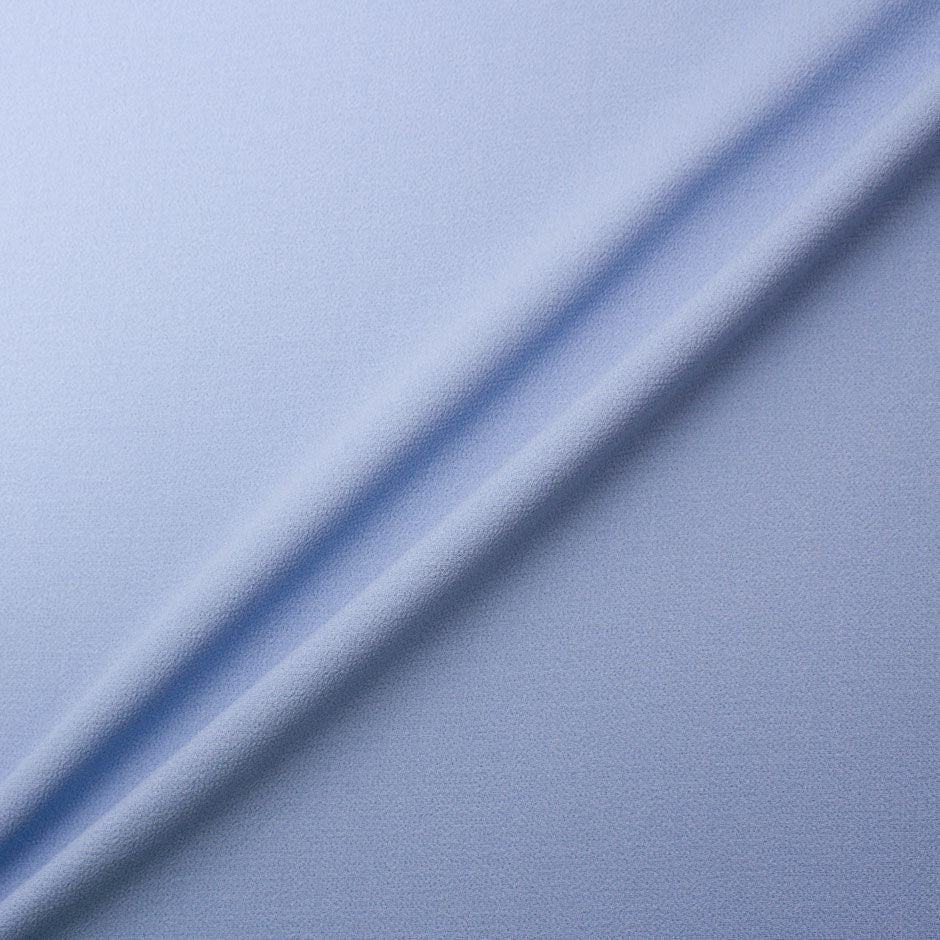 Soft Sky Blue Double Wool Crêpe