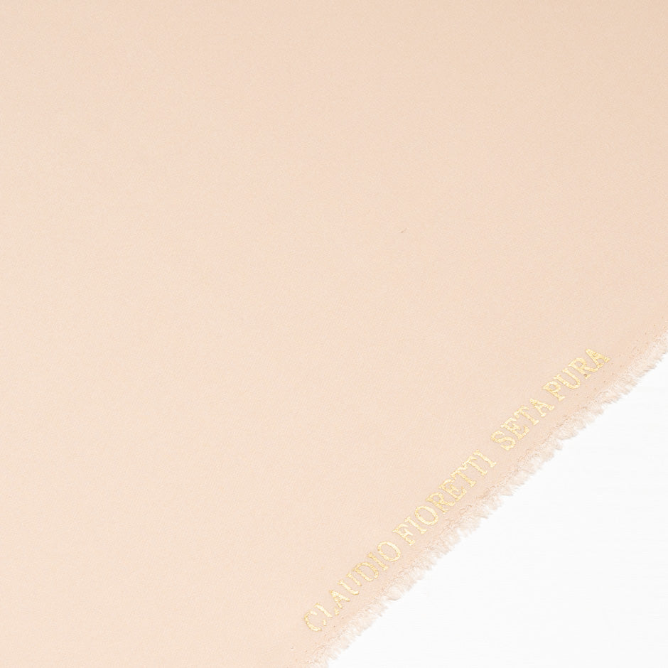 Pale Nude Pure Silk Moss Crêpe