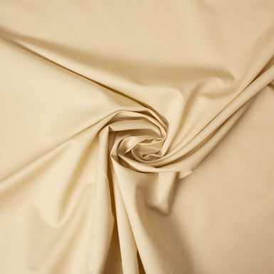 Soft Beige Silk & Cotton Blend Shirting