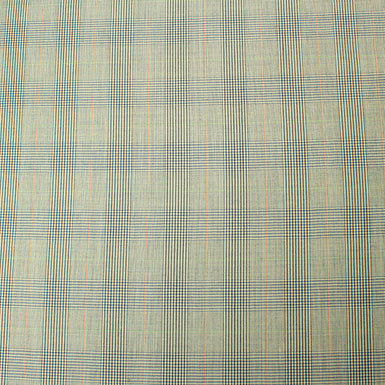 Green Checkered Trofeo Wool Suiting (A 1.40m Piece)