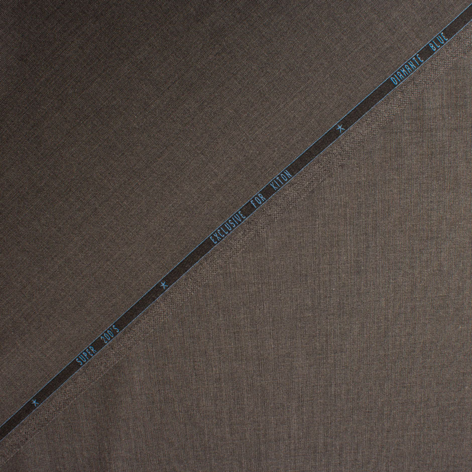 Dark Grey Super 200s Kiton Pure Wool Suiting