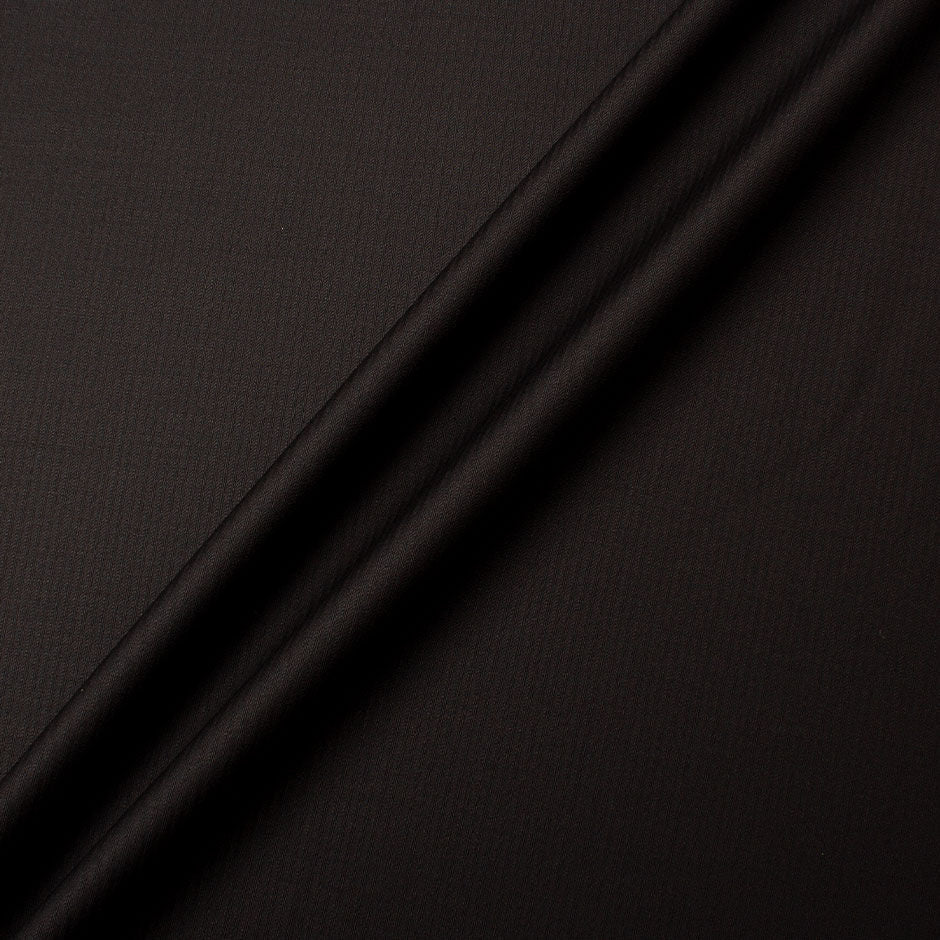 Black Striped Jacquard Pure Wool Suiting