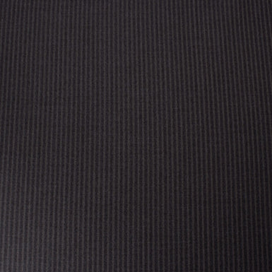 Dark Blue Striped Pure Wool Suiting