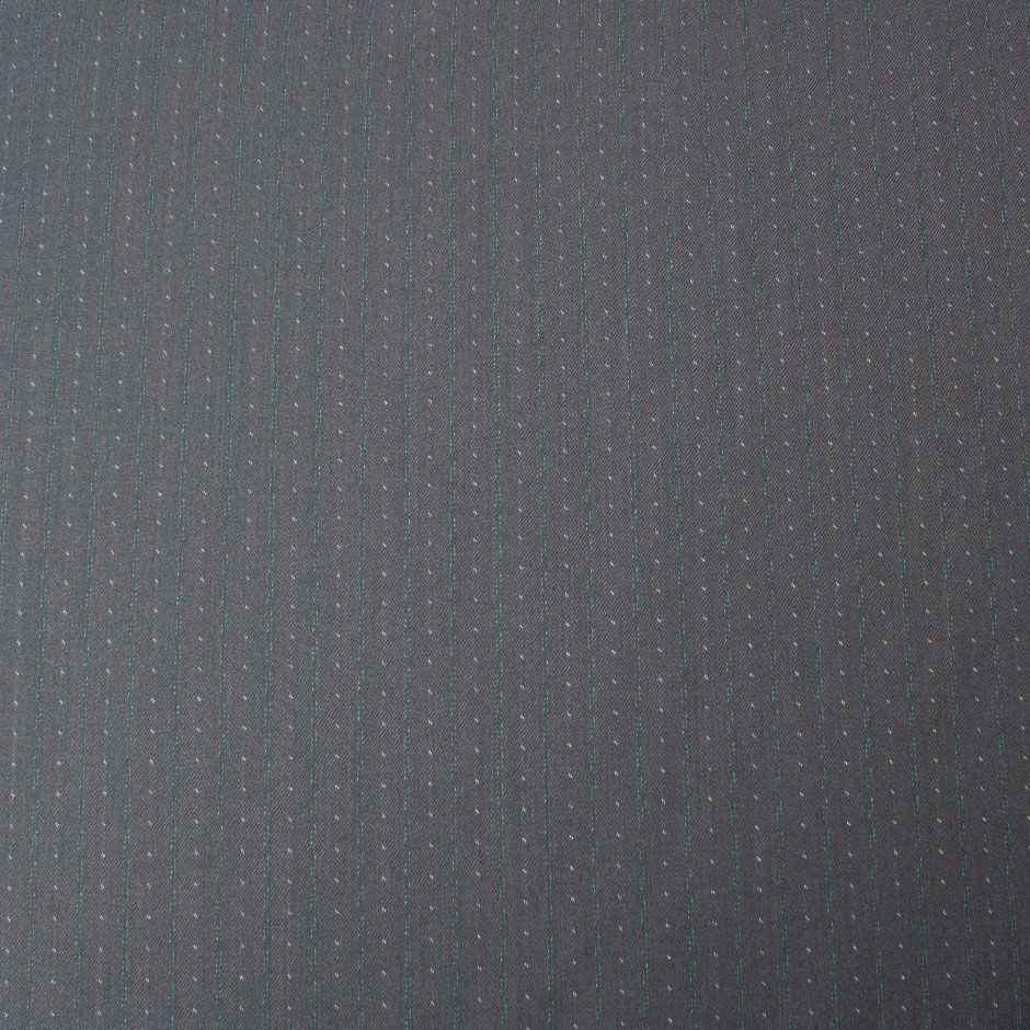Pinhead & Striped Slate Grey Pure Wool Suiting (A 2.30m Piece)