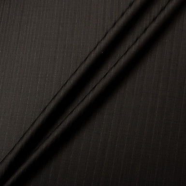 Dark Grey Pure Wool 'Brilliance' Pinstripe Suiting