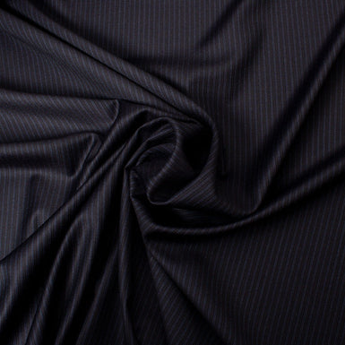 Midnight Blue & Black Superfine Cashmere & Wool Suiting