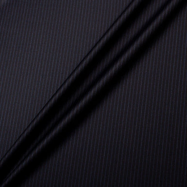 Blue & Black Superfine Cashmere & Wool Suiting (A 1.10m Piece)