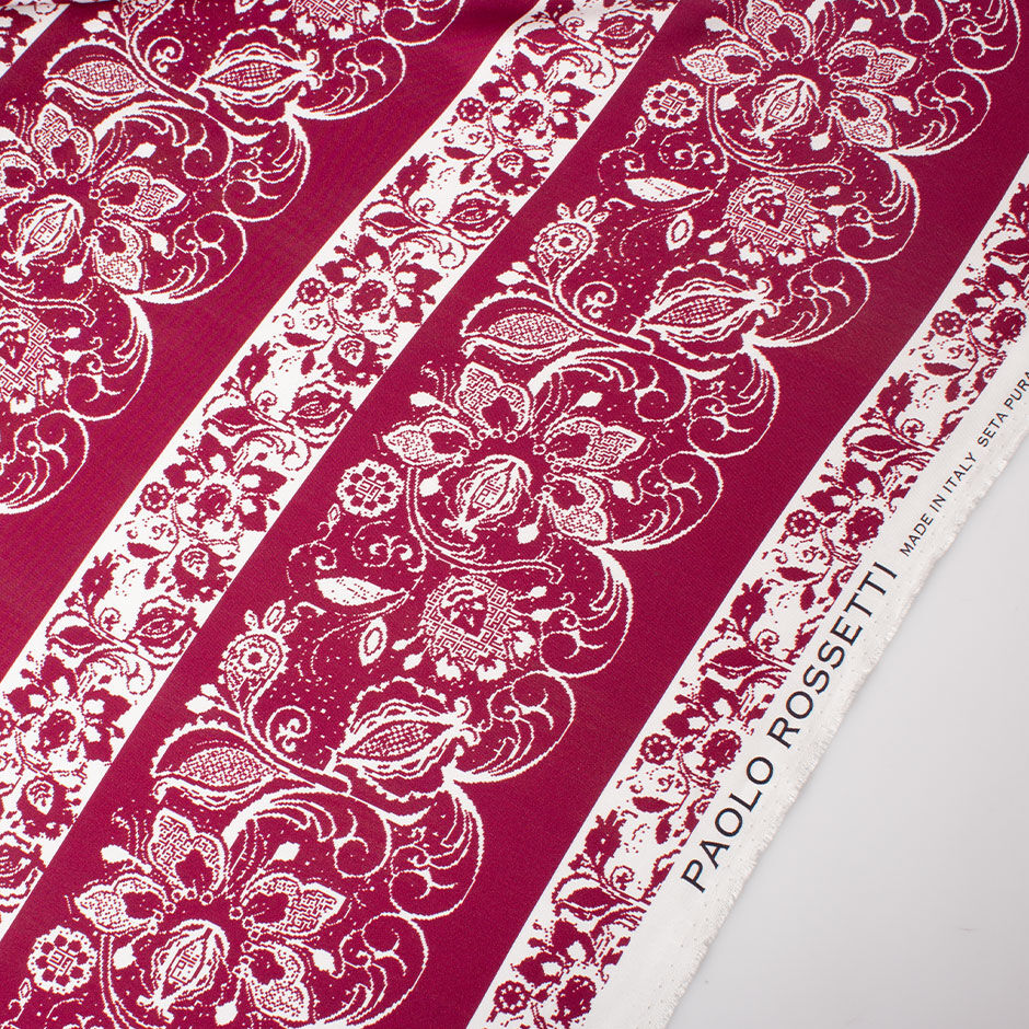 Multi-Coloured Multi Printed Floral Silk Twill