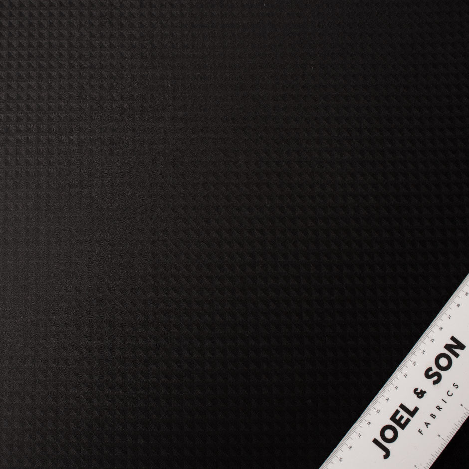 Black Superfine Super 150s Jacquard Suiting