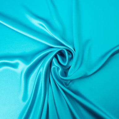 Vibrant Turquoise Pure Silk Satin
