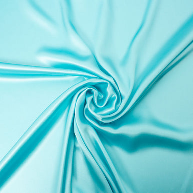 Rich Turquoise Pure Silk Satin