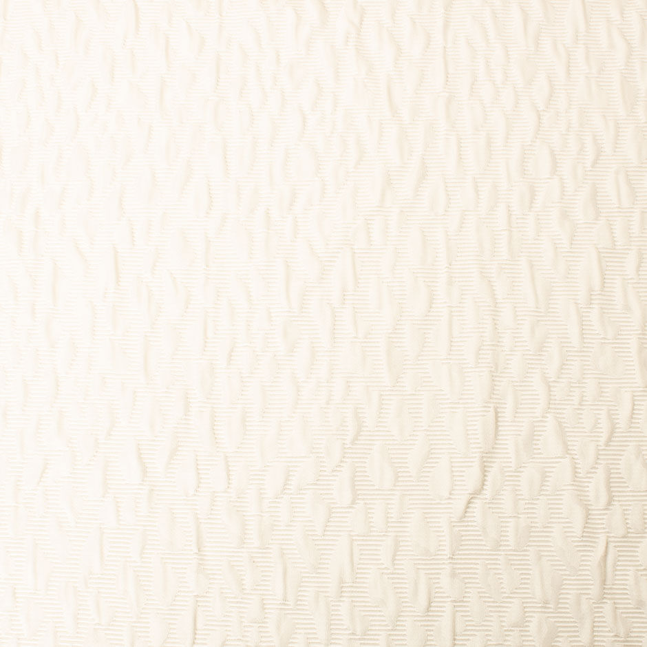 Ivory Silk & Cotton Blend Jacquard Cloqué