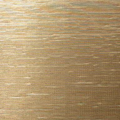 Muted Gold Metallic Pleated Knit Poly