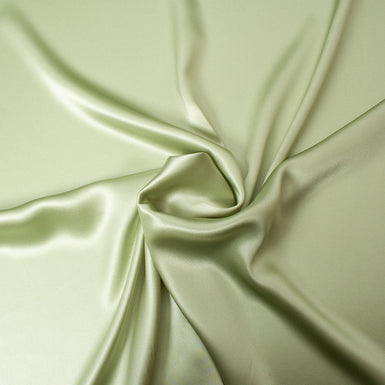 Pistachio Green Pure Silk Satin