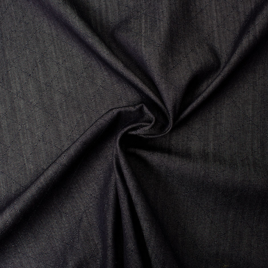 Double Faced Embroidered Jersey Denim