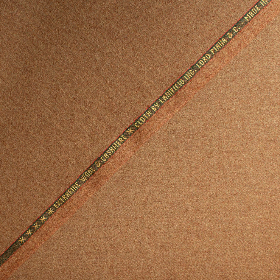 Deep Camel Wool & Cashmere Flannel Suiting