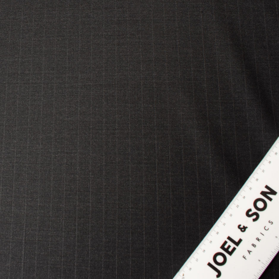 Shadow Grey Superfine Trofeo Pinstripe Suiting