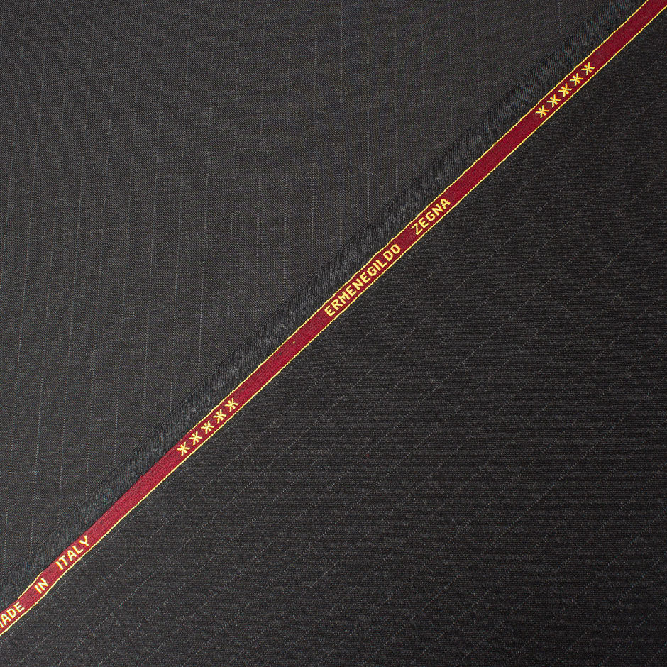 Shadow Grey Superfine Trofeo Pinstripe Suiting