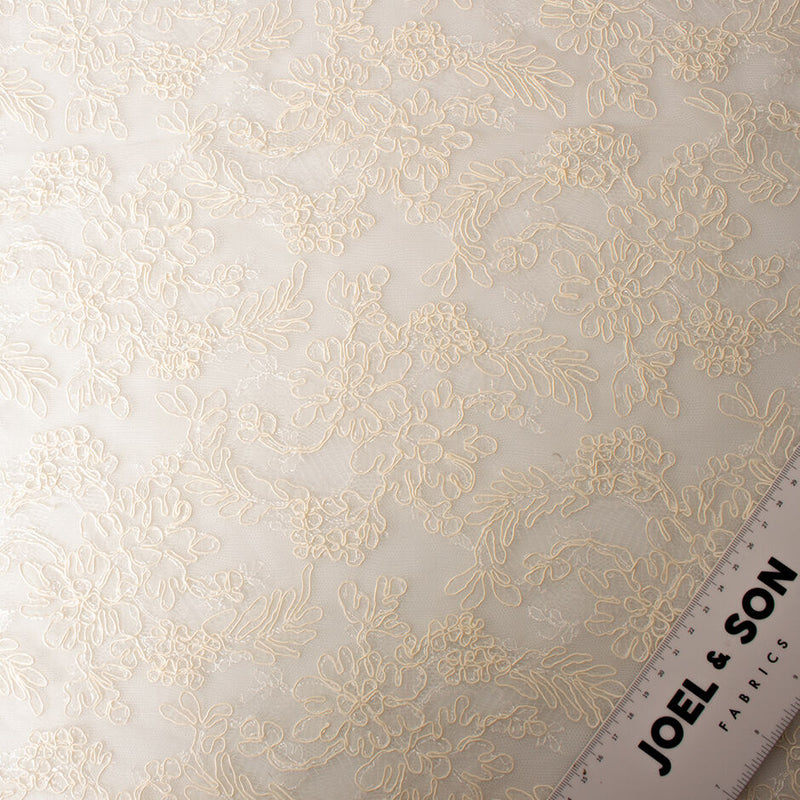 Soft Ivory Corded Lace