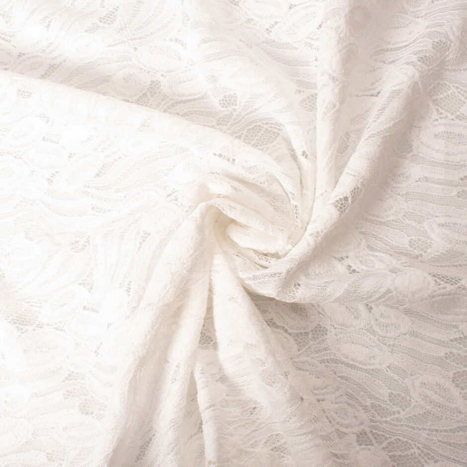 Snow White Wool Blend Lace