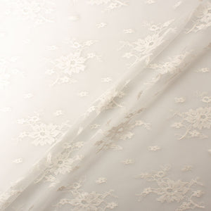 Pearl Ivory Floral Chantilly Lace