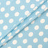 White Spotted Sky Blue Silk Crêpe de Chine