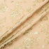 Gold Metallic Floral Blush Mixed Fibre Cloqué