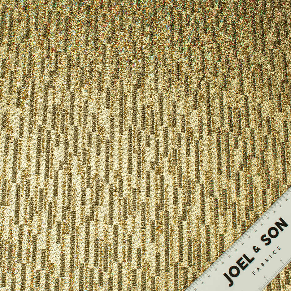 Gold Metallic Backed Cotton