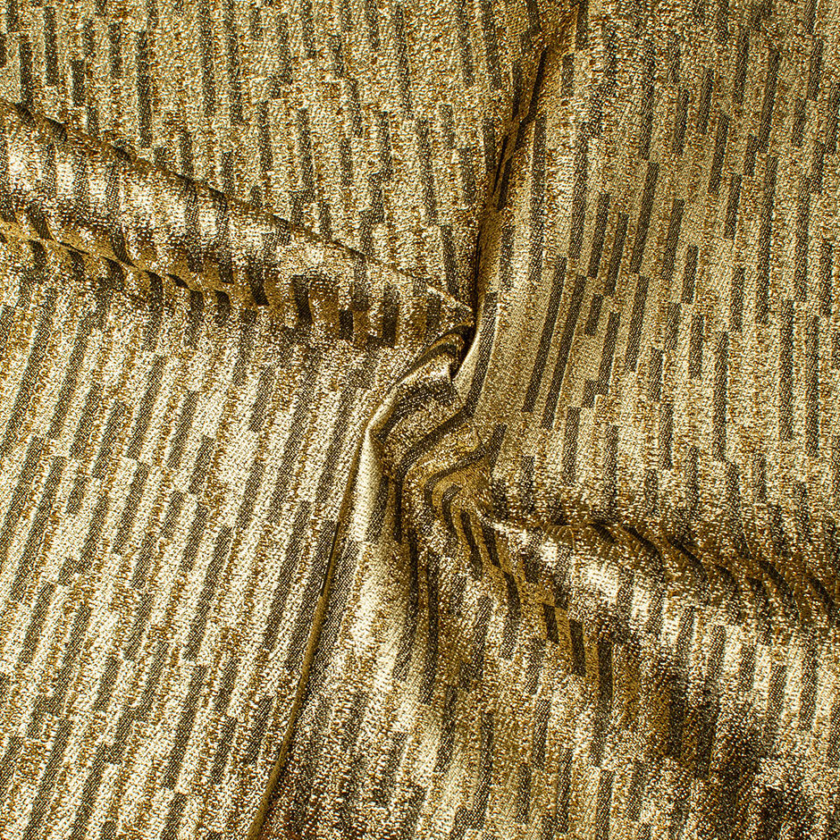 Gold Metallic Backed Cotton