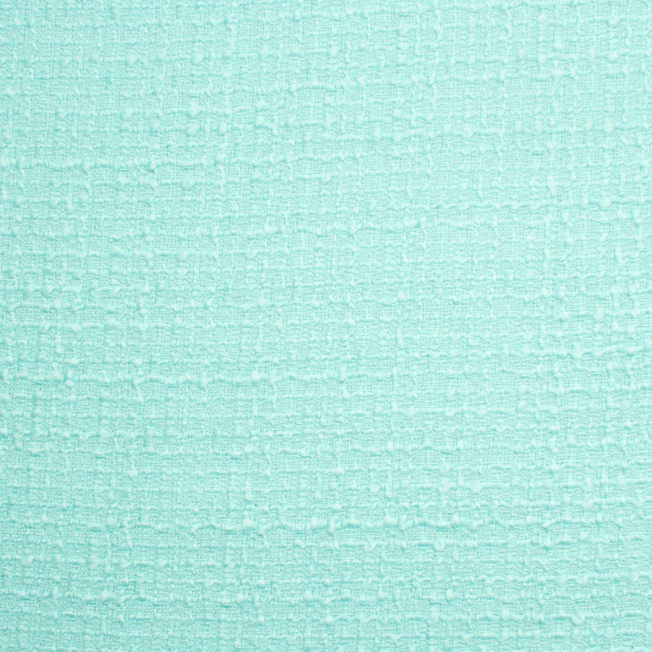 Aqua Blue Wool Bouclé