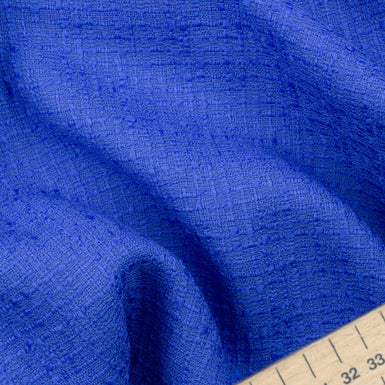 Deep Periwinkle Blue Wool Bouclé