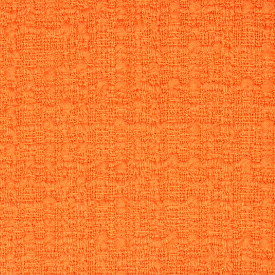 Bright Tangerine Wool Bouclé