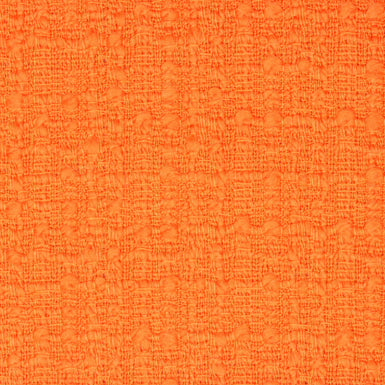 Bright Tangerine Wool Bouclé