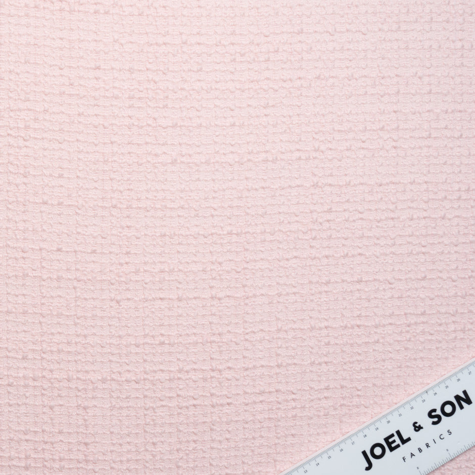 Baby Pink Wool Bouclé