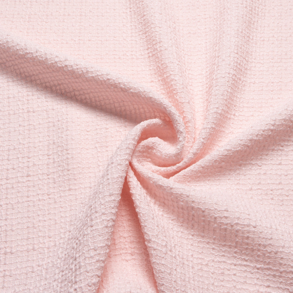 Baby Pink Wool Bouclé