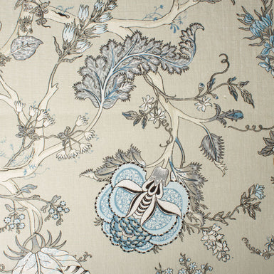 Floral Printed Heavy Weight Pure Linen (A 2.65m Piece)