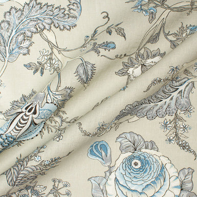 Floral Printed Heavy Weight Pure Linen (A 2.65m Piece)