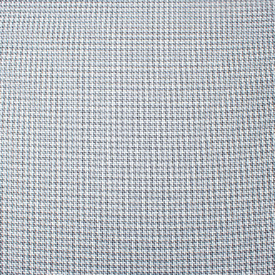 Blue, Grey & Ivory Woven Wool Blend Shirting