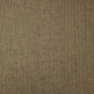Two-Tone Brown Herringbone Pure Linen Suiting
