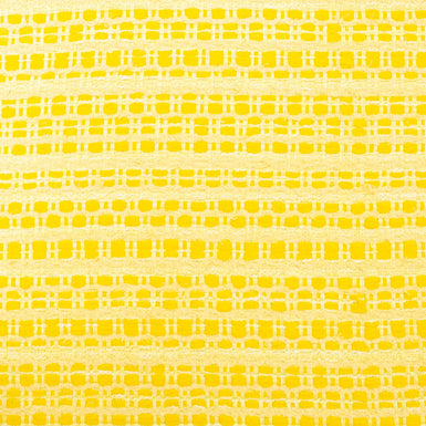 Yellow Floral Double-Sided Mixed Fibre Bouclé