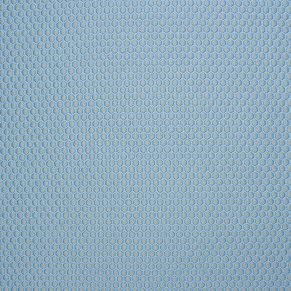 Dusty Blue Hexagonal Jacquard Microfibre